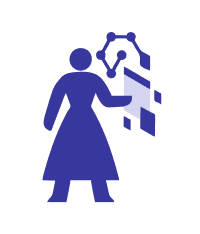 A digital revolution hover icon