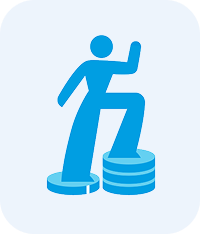 Freedom from poverty hover icon