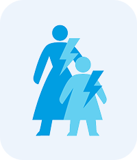 Zero violence hover icon